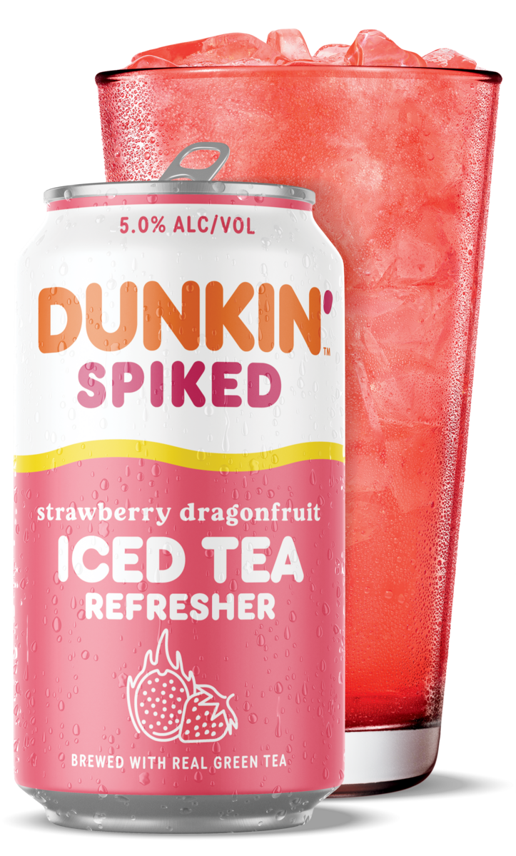 Strawberry Dragonfruit Iced Tea Dunkin Spiked